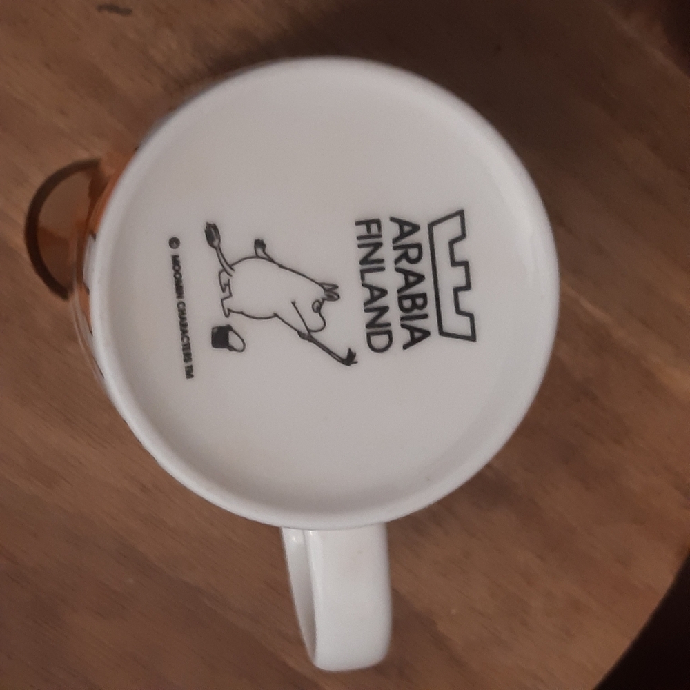 Arabia Finland Orange Moomin Hattifatteners Mug - Picture 11 of 11